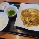 餃子房 チャイナドール - 白菜と春雨の肉炒め定食