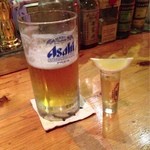 BAR WHY NOT? - テキーラショット、ビールデカイです。