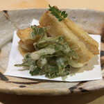 味ひろ - [揚げ物]
      鹿児島産 筍のぐし挟み揚げ、芹