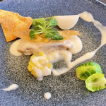 San Michele - 鱈のサルタート 帆立風味のモルネソース