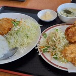 Taiwan Ryouri Hachimi Sen - 唐揚げ（3個）セット（カツ丼セット）