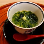 馬車道 大かわ - 蟹味噌の茶碗蒸し