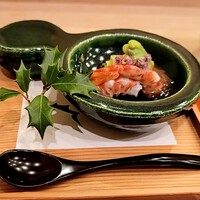 馬車道 大かわ - うるいと車エビそら豆