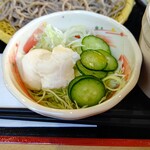 十割そば つち家 - 【2023.2.5(日)】Aランチ(十割そば200g＋天ぷら＋野菜サラダ)900円の野菜サラダ