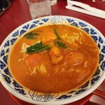 九州らーめん 亀王 - さっぱりしていてとまとラーメンも僕の口に合う～♪