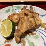 銀座 しのはら - 天然虎河豚の唐揚げ