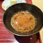 銀座 しのはら - 車麩の赤出汁