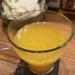 きんぼし - 志野コース（税込 3,410円）評価＝◎：あらごし みかん酒サワー お湯割り（税込 638円）評価＝◯