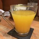 きんぼし - 志野コース（税込 3,410円）評価＝◎：あらごし みかん酒サワー お湯割り（税込 638円）評価＝◯