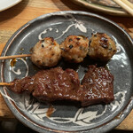 きんぼし - 志野コース（税込 3,410円）評価＝◎：きんぼし焼き＆つくね