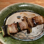 きんぼし - 志野コース（税込 3,410円）評価＝◎：豚のねぎま（無料サービス）