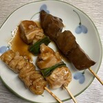 岩崎酒店 - レバー　むねねぎま　かわ