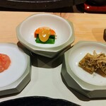 天㐂あらた - 三種の前菜