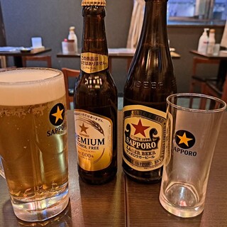 生はサッポロ黒ラベル、瓶ビールは赤星をご用意！飲み放題あり♪