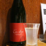 Sakanaryouri Semmon Toto Ichi - 花の舞酒造「Enshu」（ボトル￥3500）。ワインのように飲める日本酒、なるほど確かに！