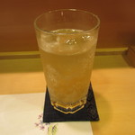 新ばし 星野 - 梅酒のソーダ割り