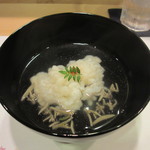 新ばし 星野 - 鱧とじゅん菜のお椀