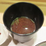 新ばし 星野 - 赤出汁のお味噌汁