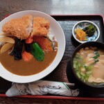후쿠루루 - 카츠 카레(미소국, 장아찌 포함)