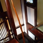 小川菊 - 階段にステンドグラス