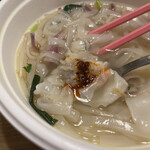 さいとう食堂 - 【海老ワンタンフォー②】さいとう辣油付き！味変も美味しい！