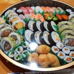 玄海鮨 - 上握り盛合せ（二人前） 、玄海巻 、山芋明太子巻