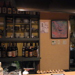 じどりや 穏座 - カウンター奥