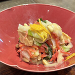 大阪 松下 - あん肝のぬた和え。