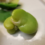 割烹 喜作 - 25年6月　前菜　空豆の蜜煮