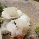 割烹 喜作 - 25年6月　お造り　九州天草産鱧落し