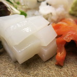 割烹 喜作 - 25年6月　お造り　アオリイカ