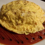 ゴチソウ家　ろぶ村 - オムライス村トマトソース（完成）