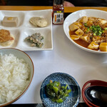 Toufu No Tobitarou - ランチセット、麻婆豆腐＾＾少し甘めの麻婆豆腐