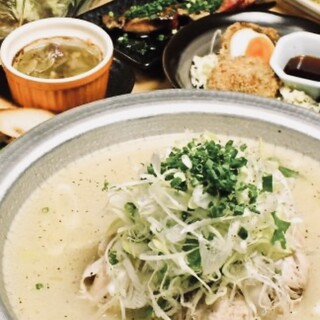 Samgyetang is made by boiling chicken, ginseng, and sticky rice!