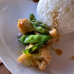 まんがい家 - ナシ・チャンプル。さやえんどう。