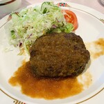 Kafeteria Hibari - 常陸牛ハンバーグ和風ソース定食…税込620円