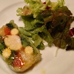 bistro oeuf oeuf - オマールと春野菜のテリーヌ