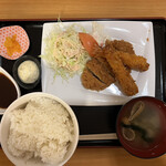 Yumoto Iwamizawa Onsen Nagomi - えびかつ定食　ライス大盛