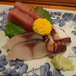 鮨だい寅 - 晩酌セットの刺身