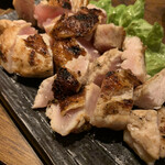 越後屋 - 大山鶏の刺身ステーキ