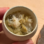 登喜和鮨 - 残ったカニ味噌にしゃり