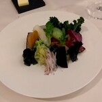 タツキ - 大原の野菜　自家製からすみを添えて