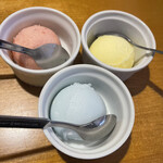 麺屋 花蔵 - シャーベット各30円安い！