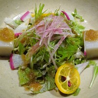 蕎麦懐石 無庵 - そば豆腐のサラダ（ハーフ）