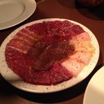 馬肉のカルパッチョ