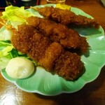 菊乃家本店 - レバ串カツ