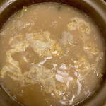 Kirin tei - ご飯と玉子を投入して雑炊の完成！