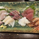 金町製麺 - 刺身盛り合わせ
