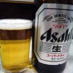 Ramen Jun - まずはビールでぷふぁ～です。