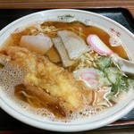 東角麺類食堂 - 中華そば＋エビ天680円